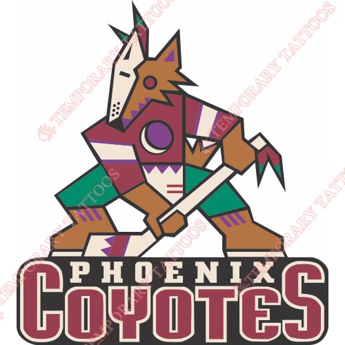 Phoenix Coyotes Customize Temporary Tattoos Stickers NO.291